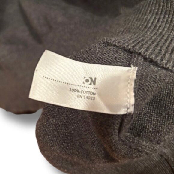 Old Navy Men’s Size XL Dark Gray Long Sleeve Sweater V-Neck - Modern Classic - Picture 6 of 7